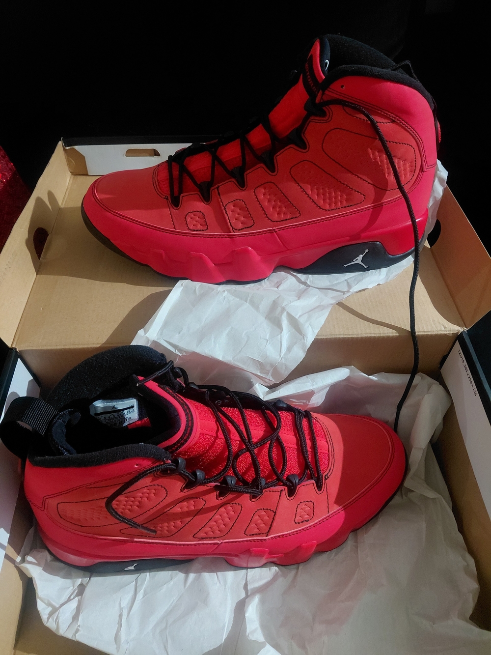 Nike black and red high-top sneakers (Men's) - Authentic